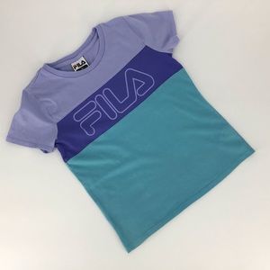 2/$25 Fila Girl's Colour Blocked Logo T-Shirt, 12